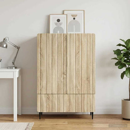 Sideboard Sonoma Oak 66 x 34.5 x 97 cm Engineered Wood