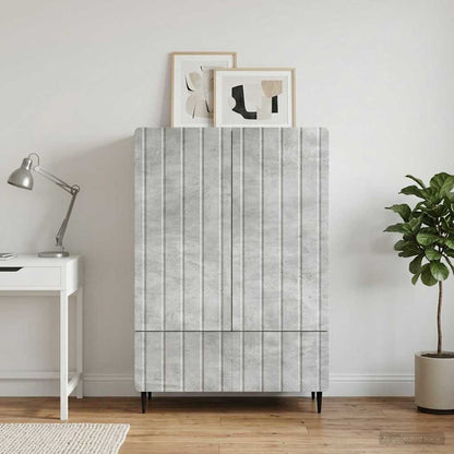 Sideboard Concrete Grey 66 x 34.5 x 97 cm Engineered Wood