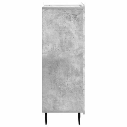 Sideboard Concrete Grey 66 x 34.5 x 97 cm Engineered Wood