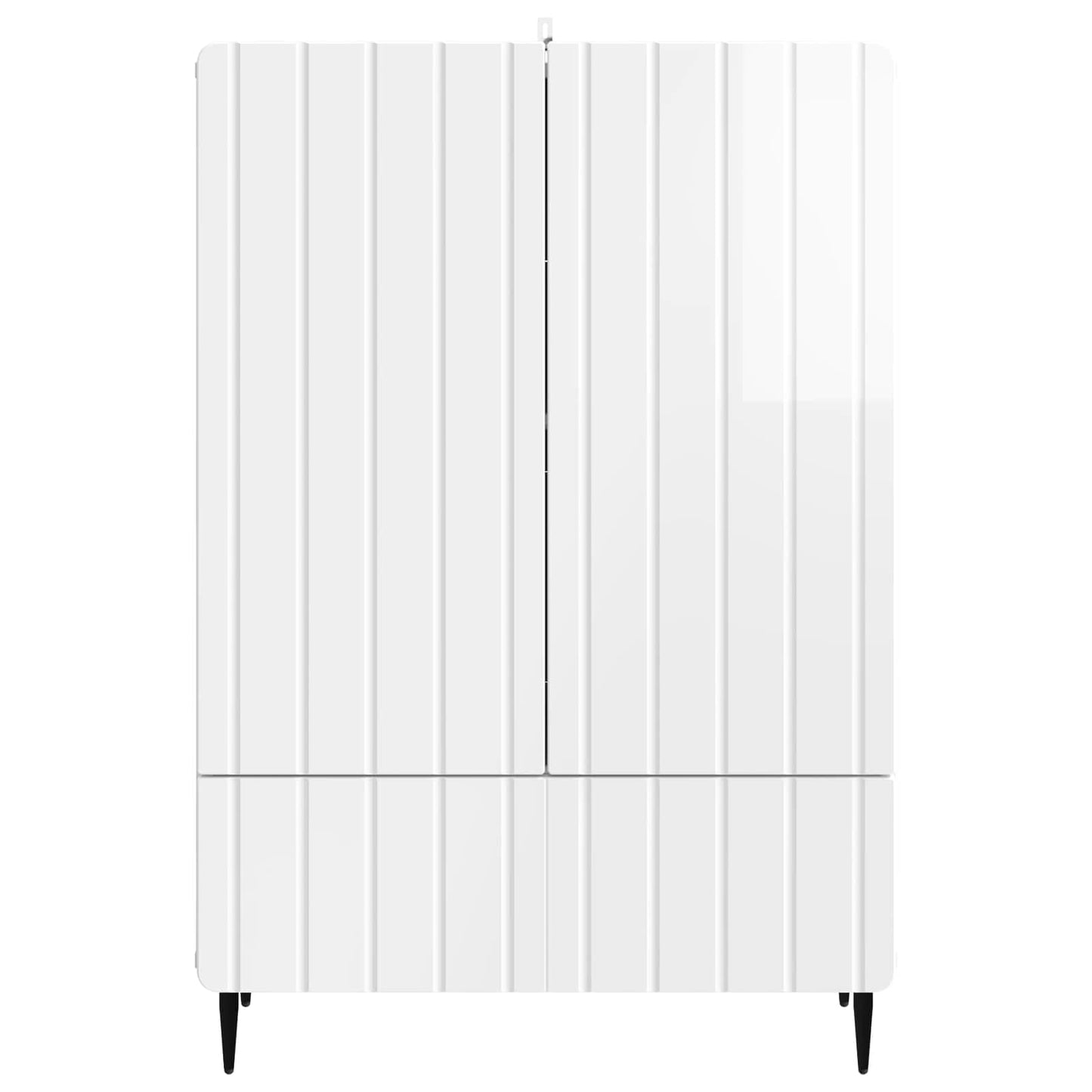 Sideboard High Gloss White 66 x 34.5 x 97 cm Engineered Wood