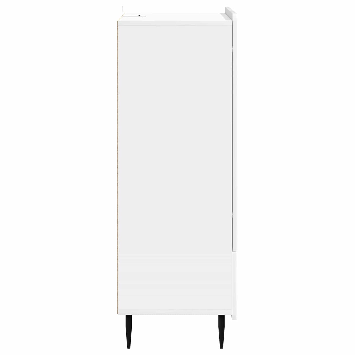 Sideboard High Gloss White 66 x 34.5 x 97 cm Engineered Wood