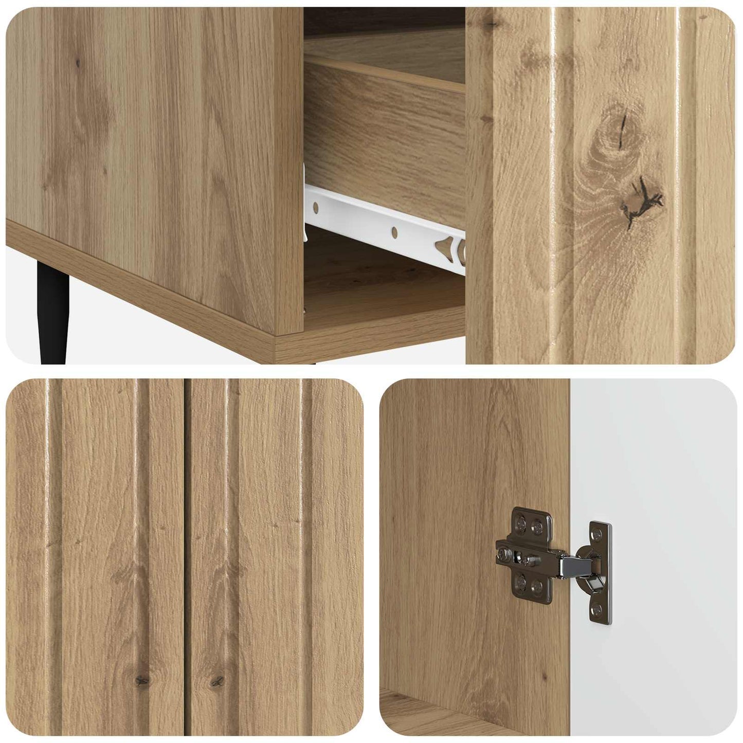 Sideboard Artisan Oak 66 x 34.5 x 97 cm Engineered Wood