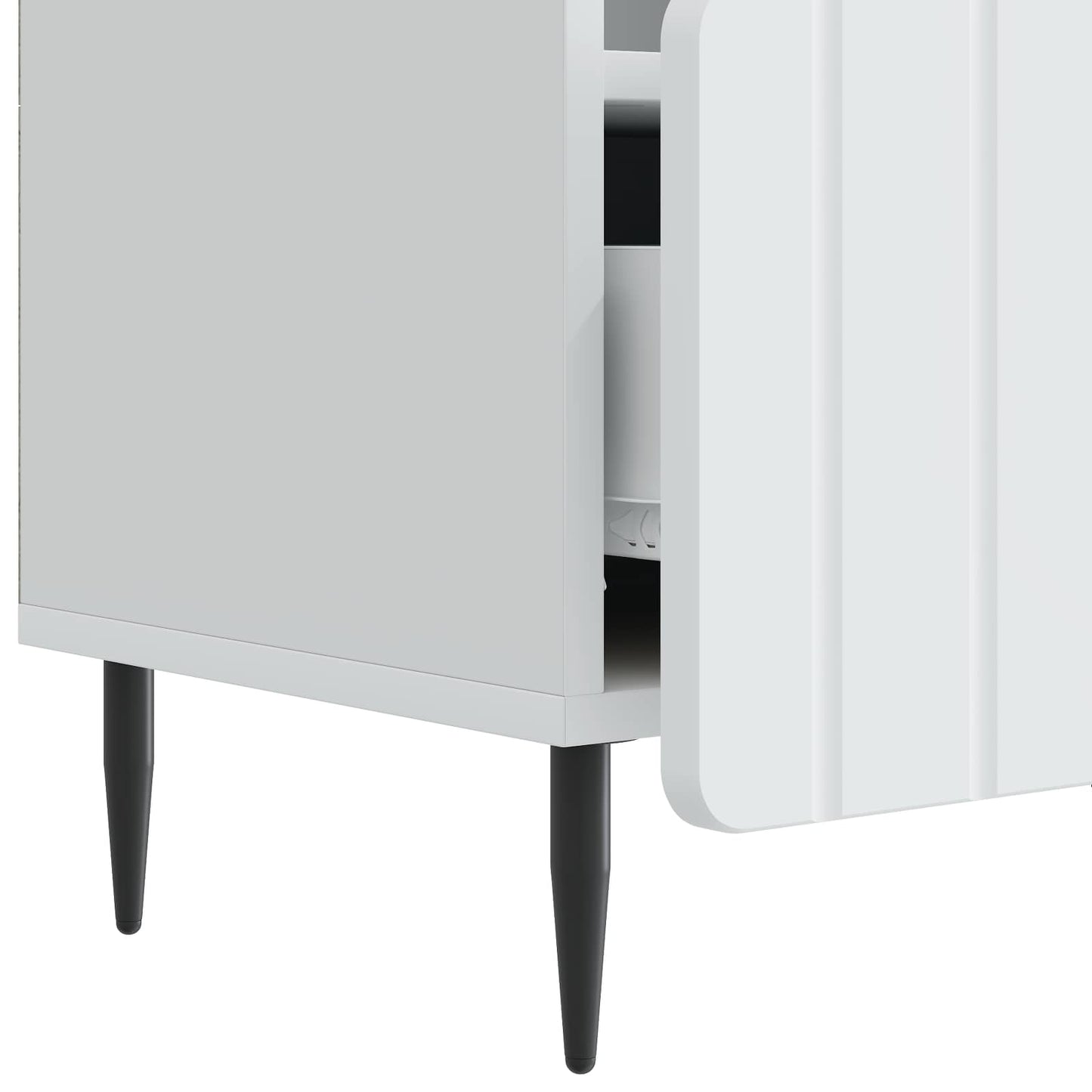 TV Cabinet with Drawer White 102 x 34.5 x 50 cm Engineered Wood