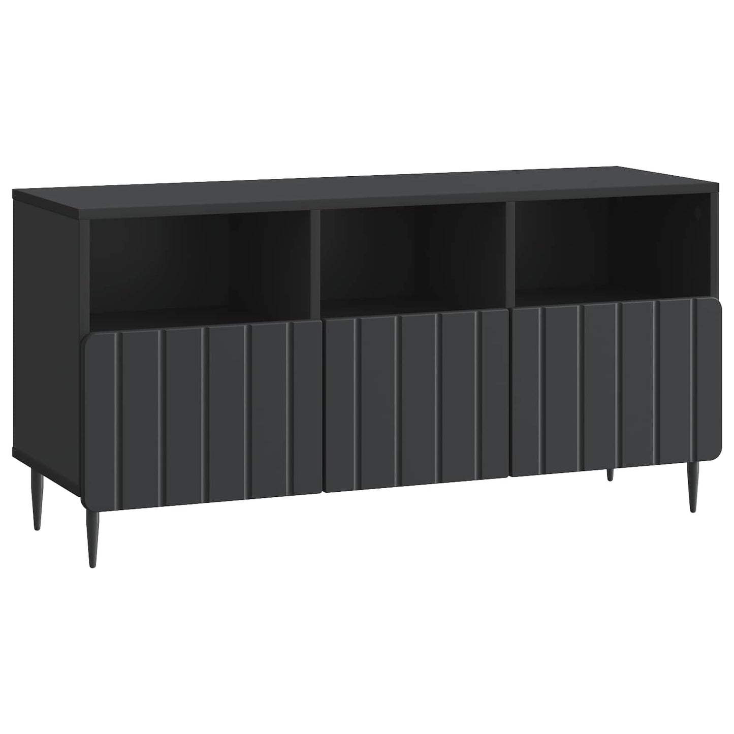 TV Cabinet with Drawer Black 102 x 34.5 x 50 cm Engineered Wood