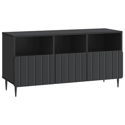 TV Cabinet with Drawer Black 102 x 34.5 x 50 cm Engineered Wood