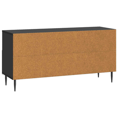 TV Cabinet with Drawer Black 102 x 34.5 x 50 cm Engineered Wood