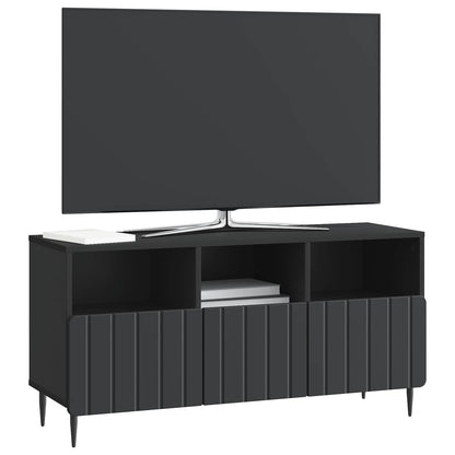 TV Cabinet with Drawer Black 102 x 34.5 x 50 cm Engineered Wood