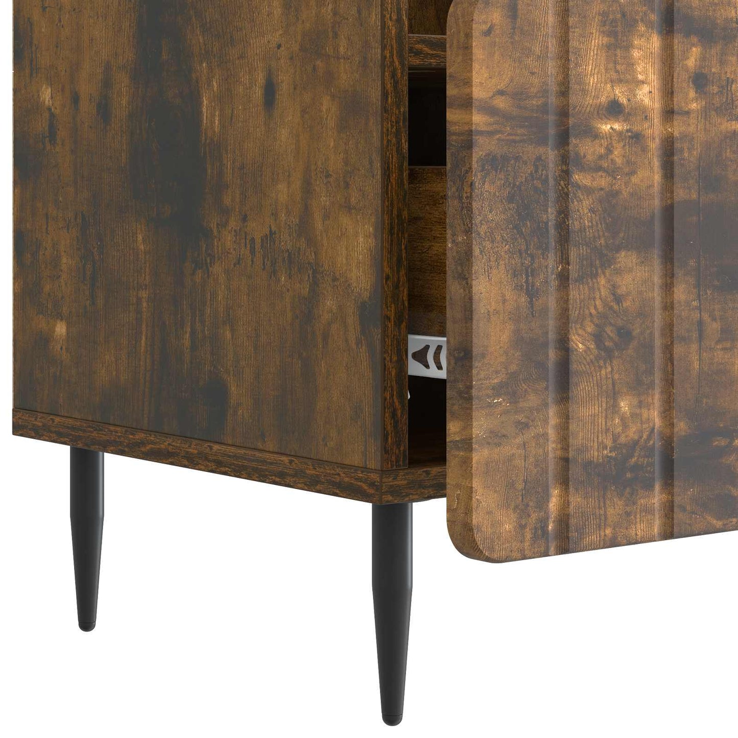 TV Cabinet Smoked Oak 102 x 34.5 x 50 cm Engineered Wood