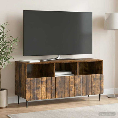 TV Cabinet Smoked Oak 102 x 34.5 x 50 cm Engineered Wood