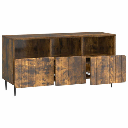 TV Cabinet Smoked Oak 102 x 34.5 x 50 cm Engineered Wood