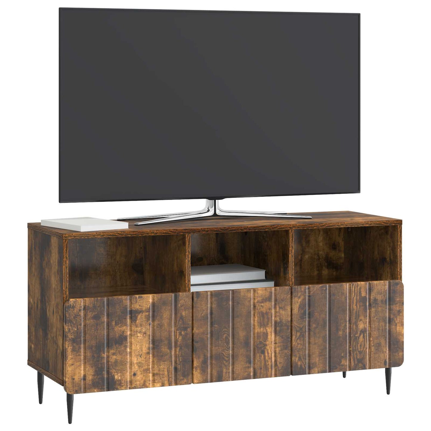 TV Cabinet Smoked Oak 102 x 34.5 x 50 cm Engineered Wood
