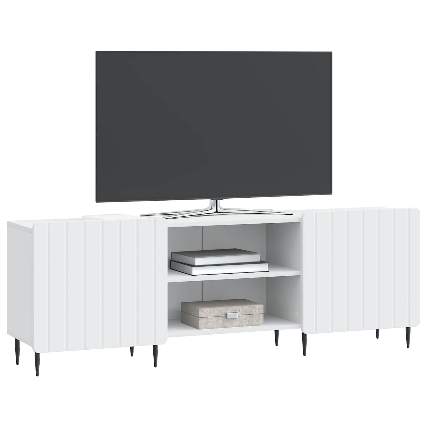 TV Cabinet White 150 x 31 x 52 cm Engineered Wood