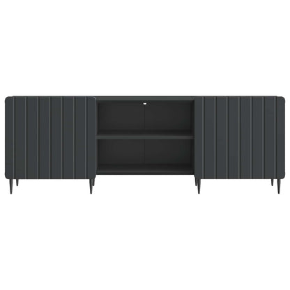 TV Cabinet Black 150 x 31 x 52 cm Engineered Wood