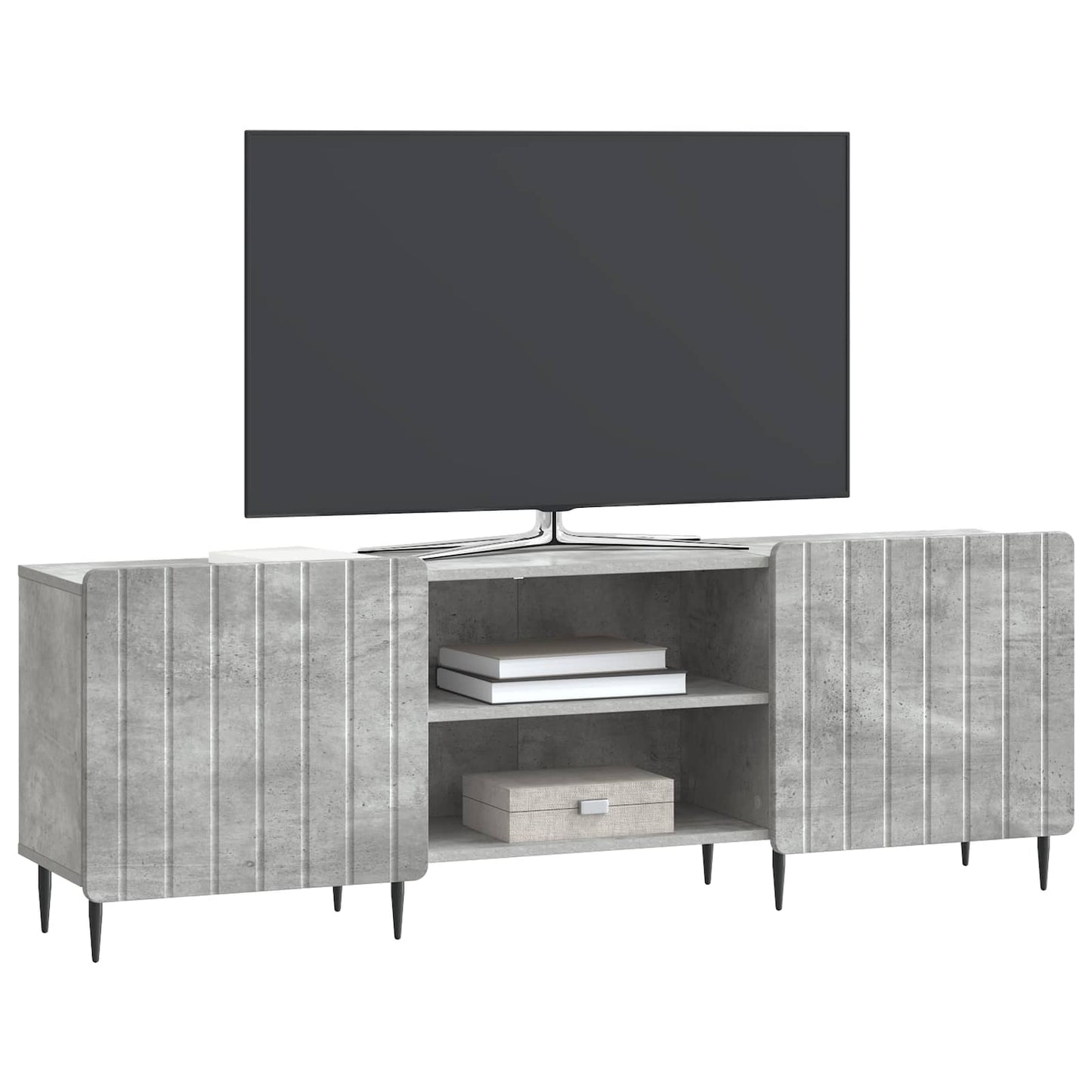 TV Cabinet Concrete Grey 150 x 31 x 52 cm Engineered Wood