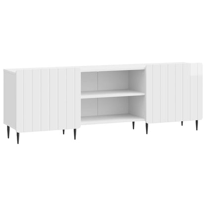 TV Cabinet High Gloss White 150 x 31 x 52 cm Engineered Wood
