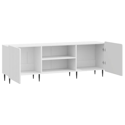 TV Cabinet High Gloss White 150 x 31 x 52 cm Engineered Wood