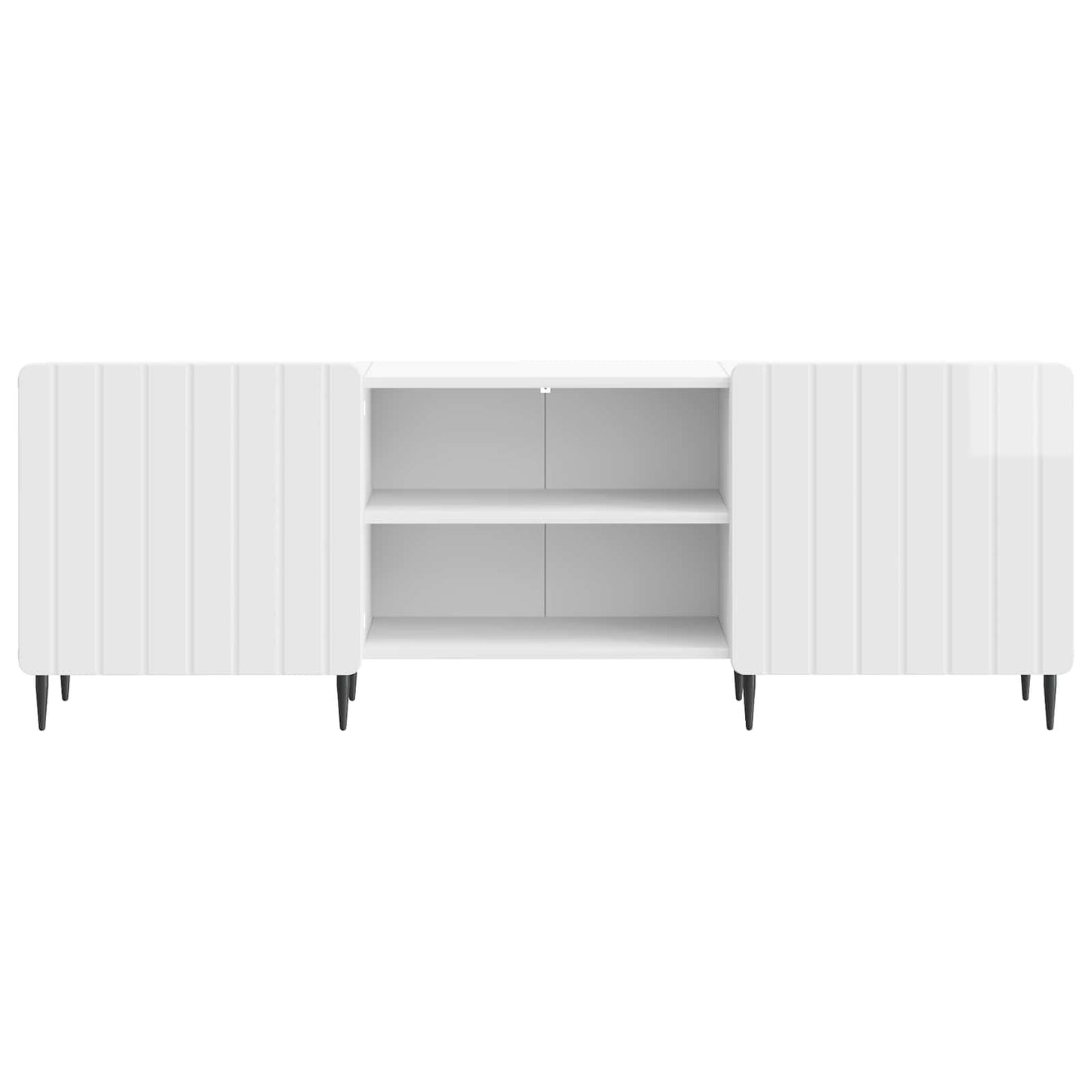 TV Cabinet High Gloss White 150 x 31 x 52 cm Engineered Wood