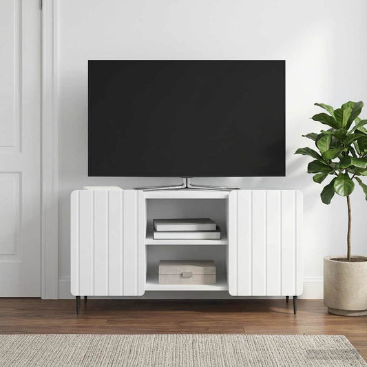 TV Cabinet White 102 x 34.5 x 52 cm Engineered Wood