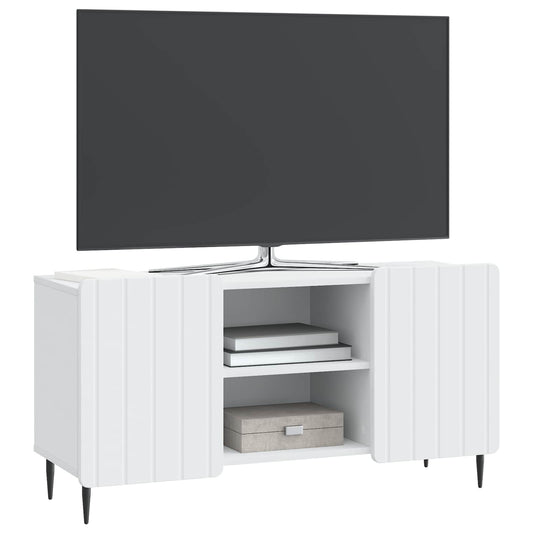 TV Cabinet White 102 x 34.5 x 52 cm Engineered Wood