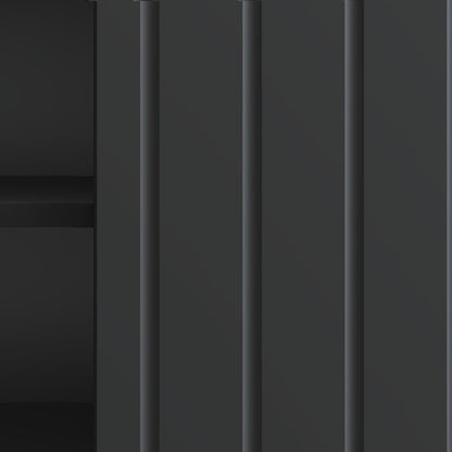 TV Cabinet Black 102 x 34.5 x 52 cm Engineered Wood