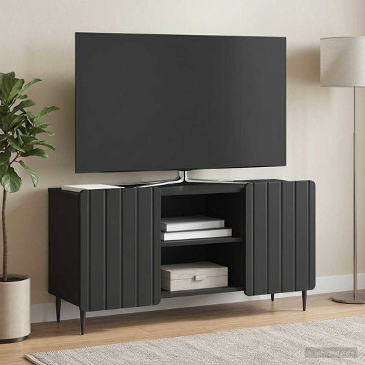 TV Cabinet Black 102 x 34.5 x 52 cm Engineered Wood