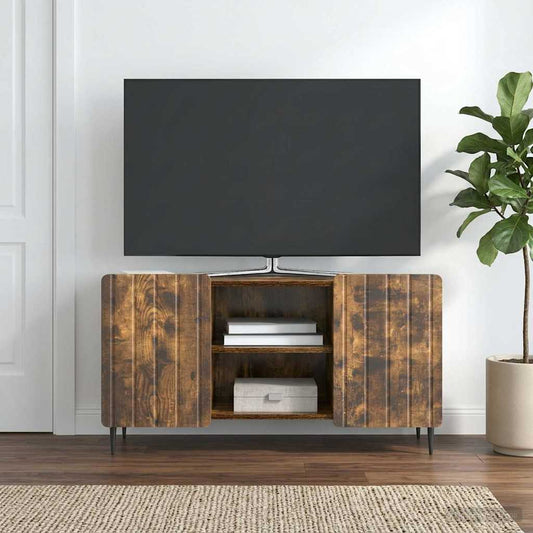 TV Cabinet Smoked Oak 102 x 34.5 x 52 cm Engineered Wood