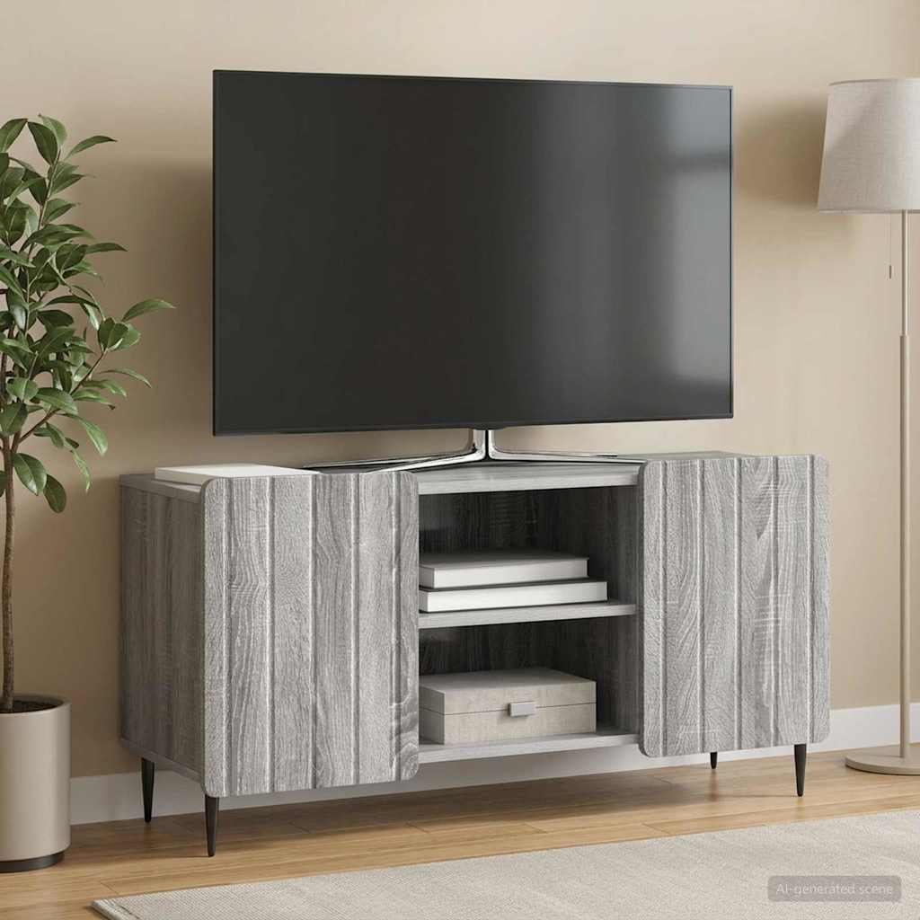 TV Cabinet Grey Sonoma 102 x 34.5 x 52 cm Engineered Wood