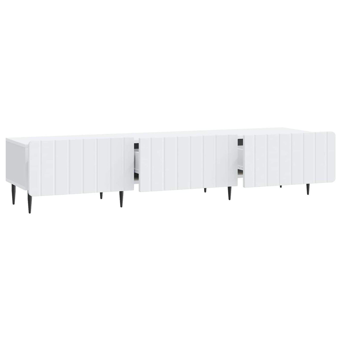 TV Cabinet with Drawer White 147 x 34.5 x 32 cm Engineered Wood