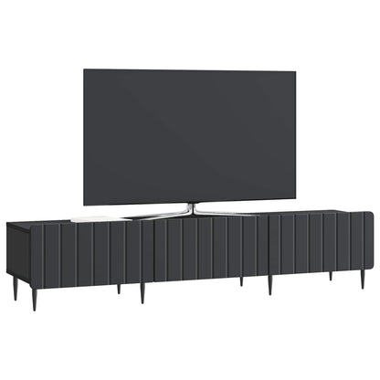 TV Cabinet with Drawer Black 147 x 34.5 x 32 cm Engineered Wood