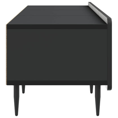 TV Cabinet with Drawer Black 147 x 34.5 x 32 cm Engineered Wood