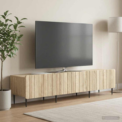 TV Cabinet Sonoma Oak 147 x 34.5 x 32 cm Engineered Wood