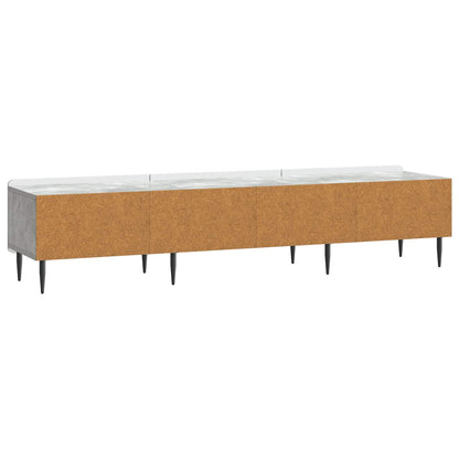 TV Cabinet Concrete Grey 147 x 34.5 x 32 cm Engineered Wood