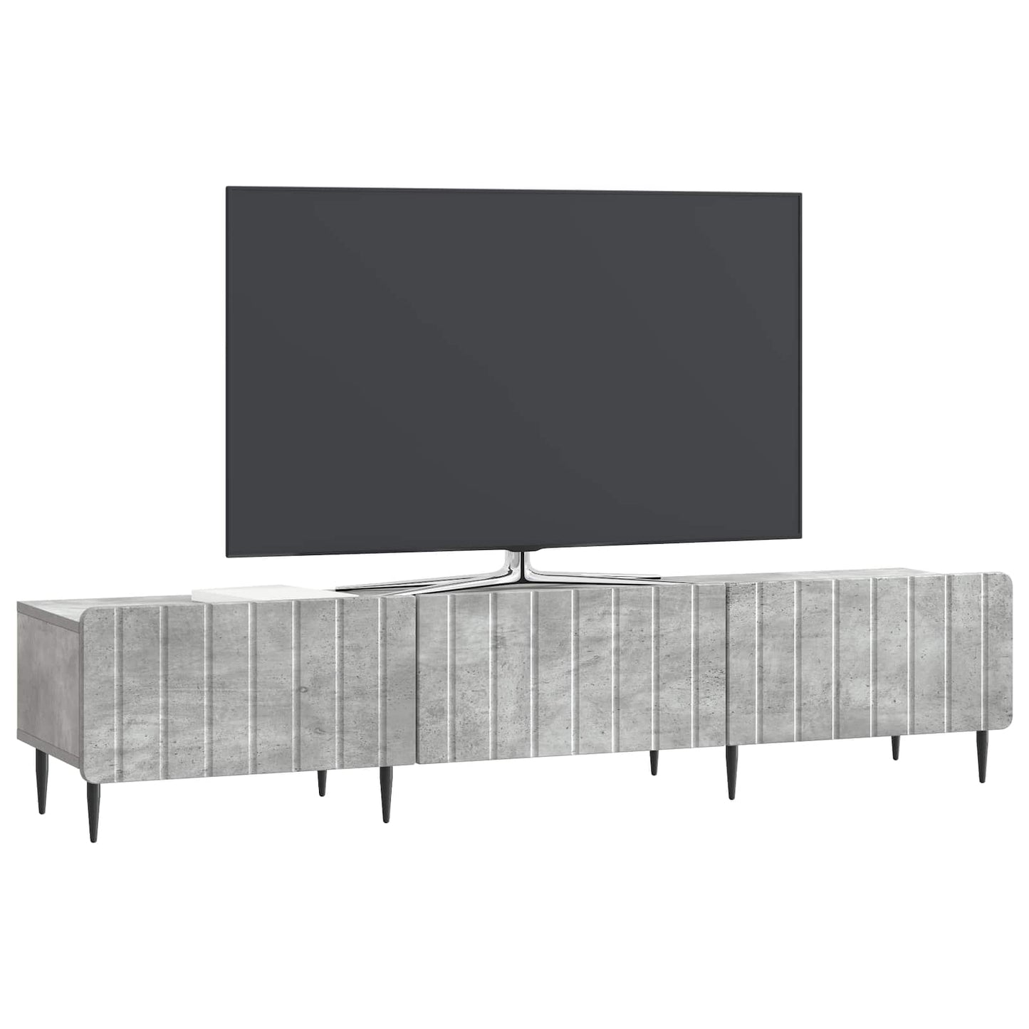 TV Cabinet Concrete Grey 147 x 34.5 x 32 cm Engineered Wood
