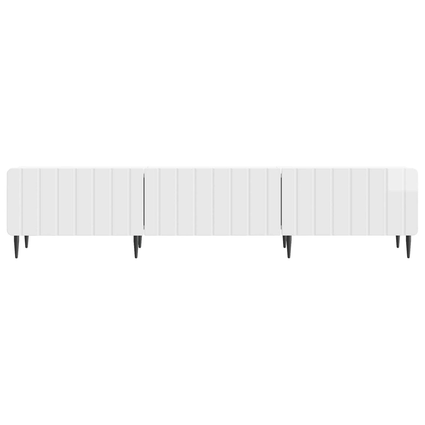 TV Cabinet High Gloss White 147 x 34.5 x 32 cm Engineered Wood