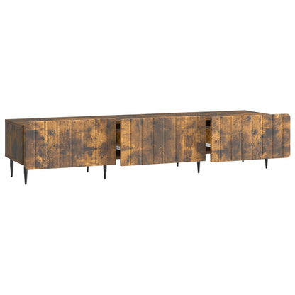 TV Cabinet Smoked Oak 147 x 34.5 x 32 cm Engineered Wood