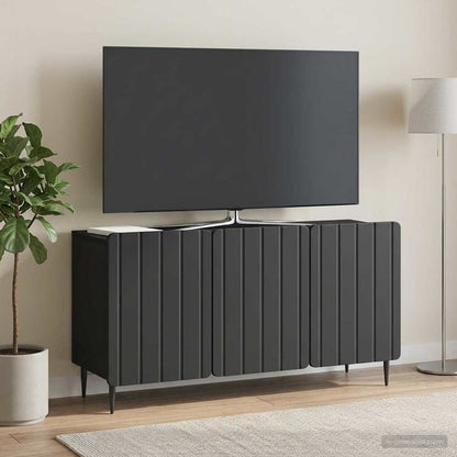 TV Cabinet Black 99 x 34.5 x 52 cm Engineered Wood