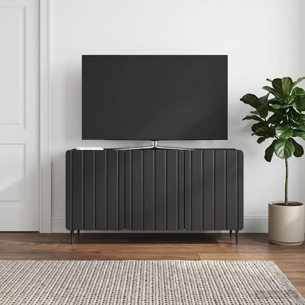 TV Cabinet Black 99 x 34.5 x 52 cm Engineered Wood