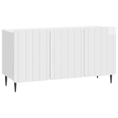 TV Cabinet 99 x 34.5 x 52 cm High Gloss White Engineered Wood