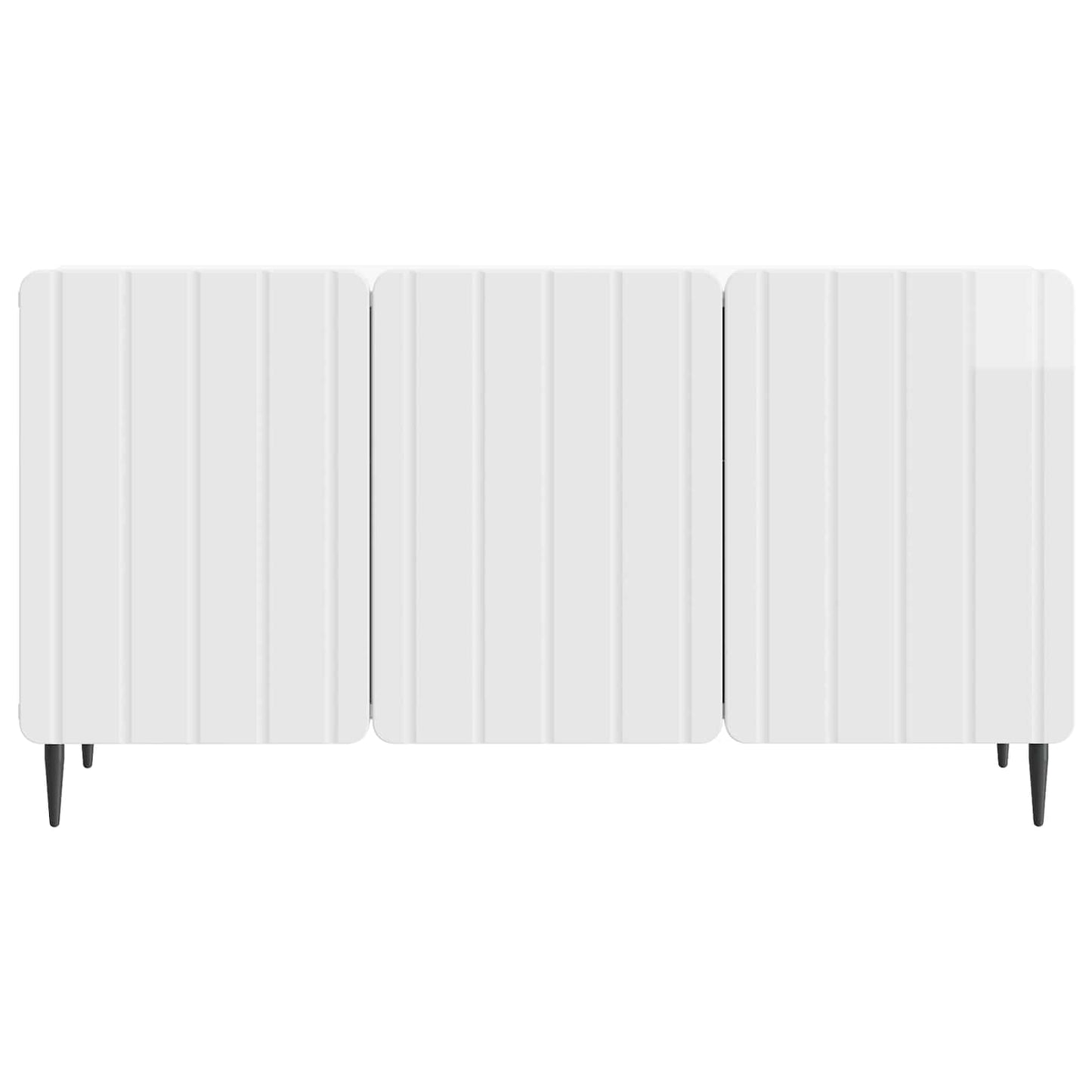 TV Cabinet 99 x 34.5 x 52 cm High Gloss White Engineered Wood