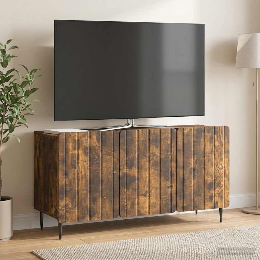 TV Cabinet Smoked Oak 99 x 34.5 x 52 cm Engineered Wood