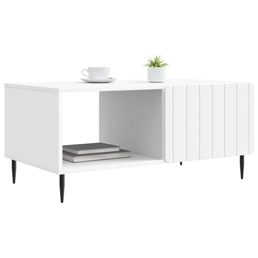 Coffee Table White 90 x 50 x 40 cm Engineered Wood