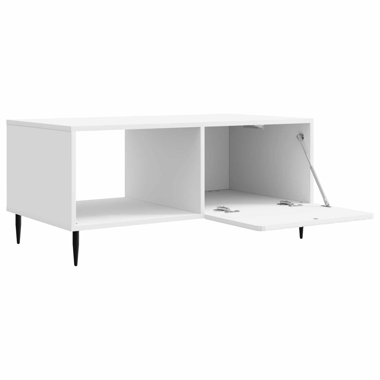 Coffee Table High Gloss White 90 x 50 x 40 cm Engineered Wood