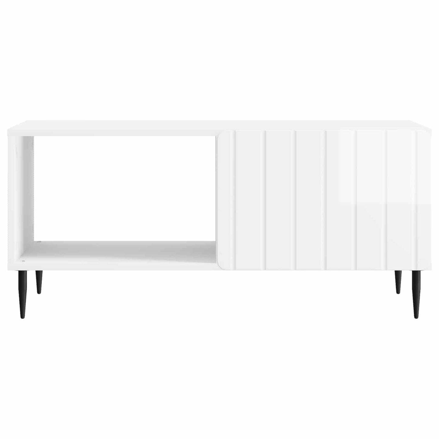 Coffee Table High Gloss White 90 x 50 x 40 cm Engineered Wood