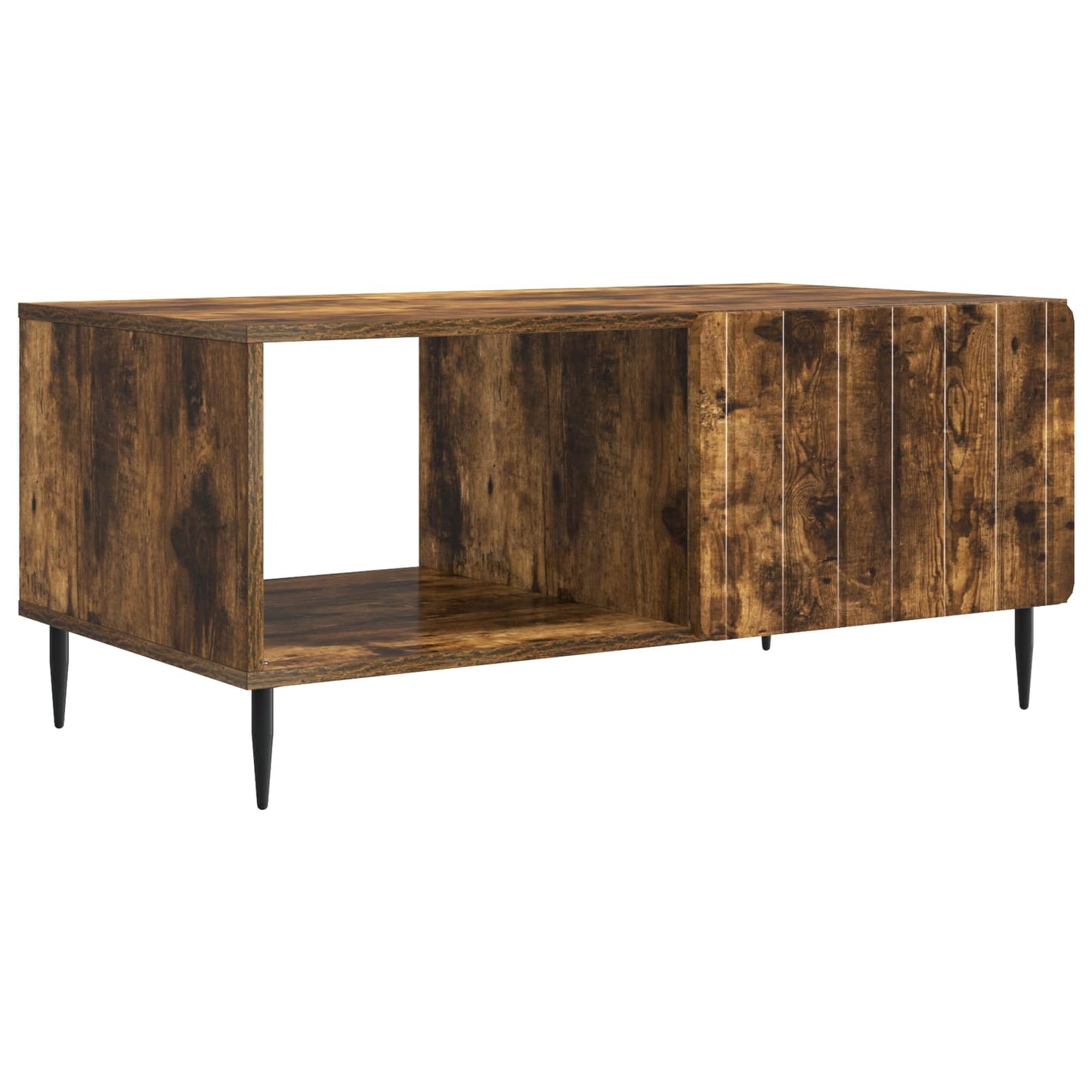Coffee Table Smoked Oak 90 x 50 x 40 cm Engineered Wood