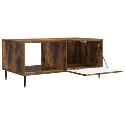 Coffee Table Smoked Oak 90 x 50 x 40 cm Engineered Wood
