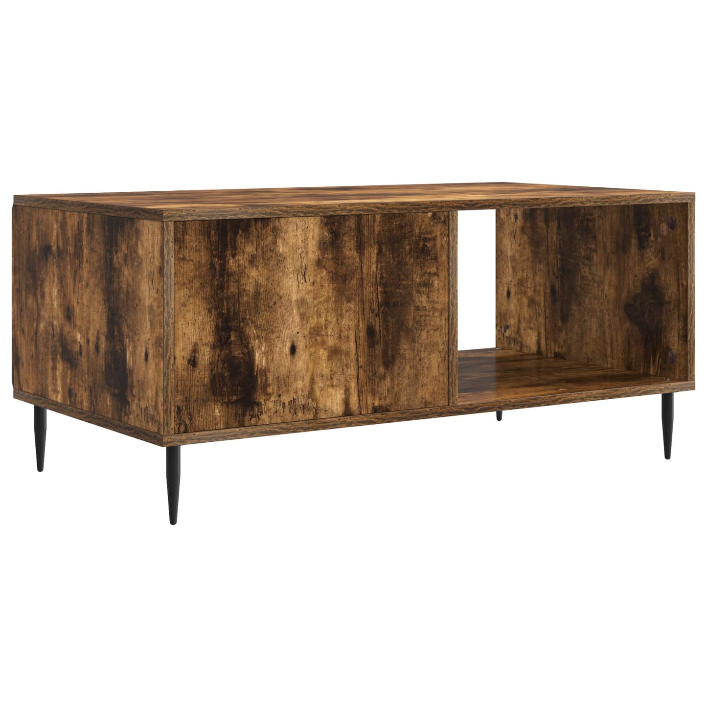 Coffee Table Smoked Oak 90 x 50 x 40 cm Engineered Wood