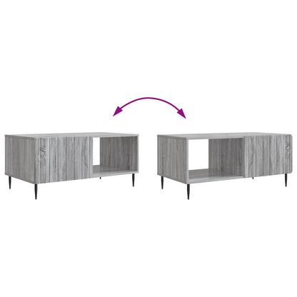 Coffee Table Grey Sonoma 90 x 50 x 40 cm Engineered Wood