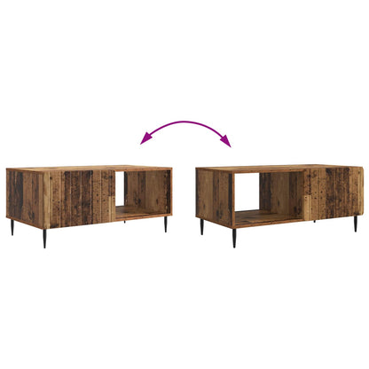 Coffee Table Old Wood 90 x 50 x 40 cm Engineered Wood