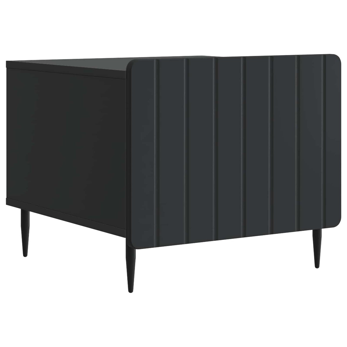 Coffee Table with Drawer Black 49 x 50 x 42 cm Engineered Wood