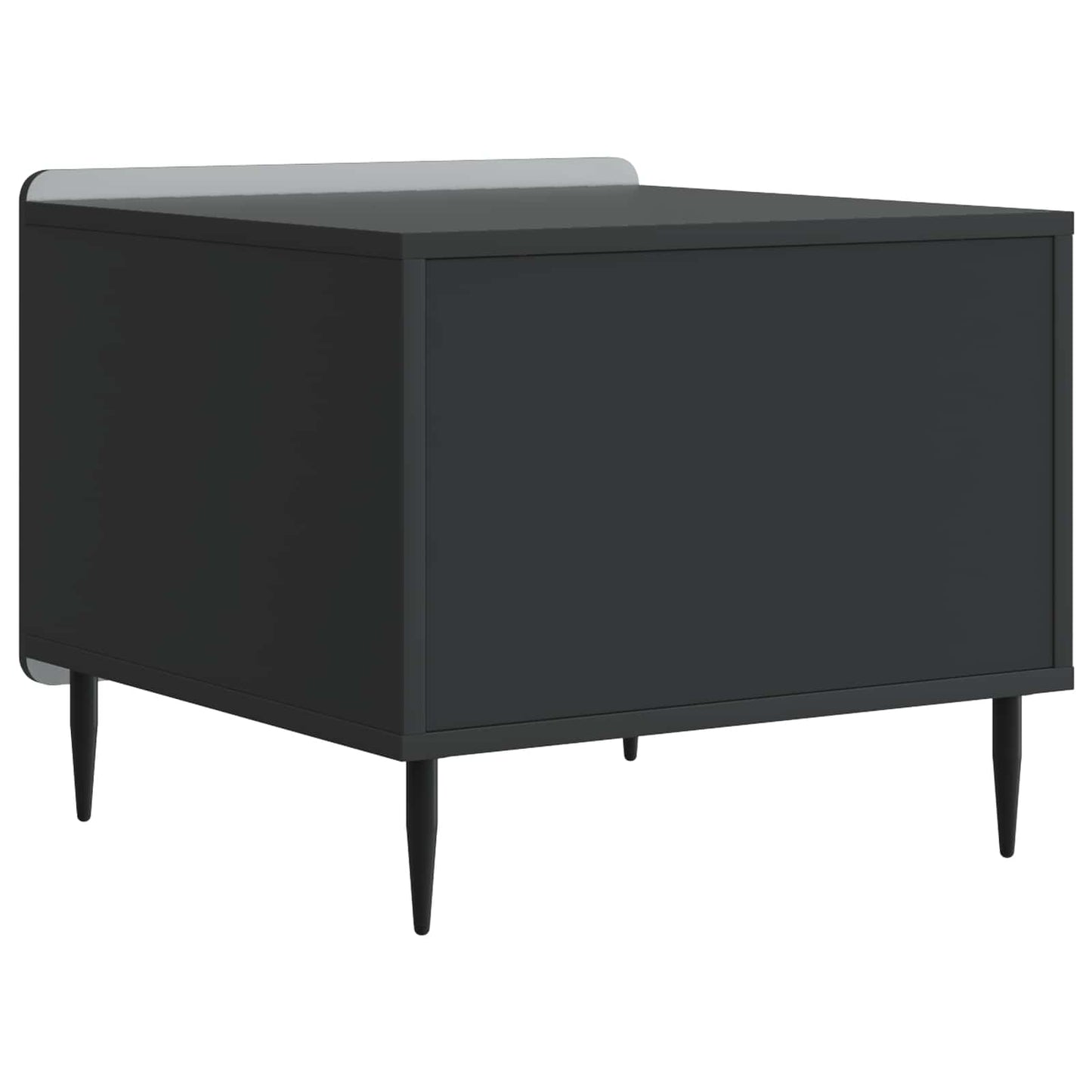 Coffee Table with Drawer Black 49 x 50 x 42 cm Engineered Wood